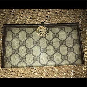 Gucci Long Wallet Checkbook cover Authentic